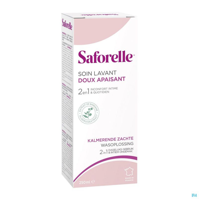 Soin lavant doux apaisant Saforelle